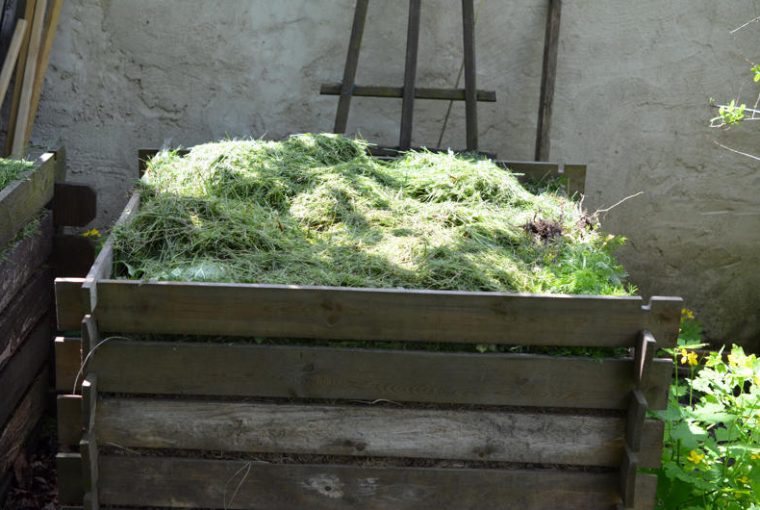 compostiera in giardino