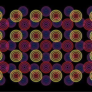cerchi colorati in formato da stereogramma