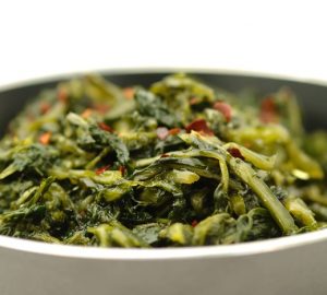 piatto di cicoria ripassata